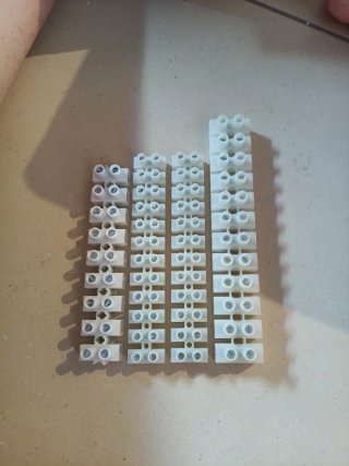 Regletas de conexión blanca