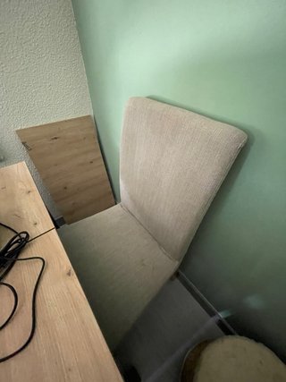 Sillas de salón con funda gris