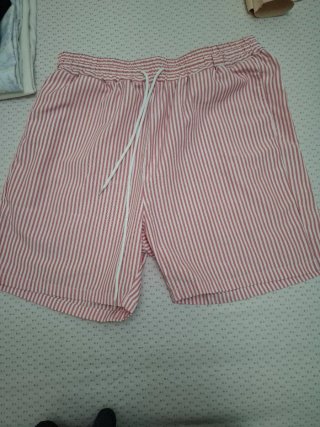 Bañador hombre rayas rosa y blanco