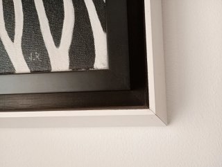 Lienzo de cebras con marco original y exclusivo