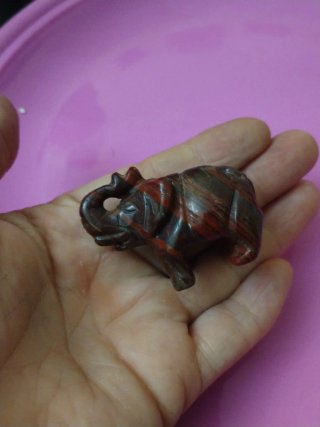 Diaspro elefante Ganesh naturale pietra minerale