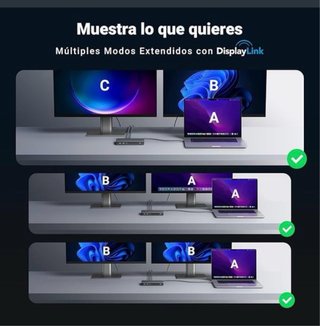 Docking station para monitores