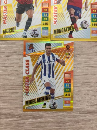 Lote 9 Cromos Adrenalyn XL 22-23 Master Class