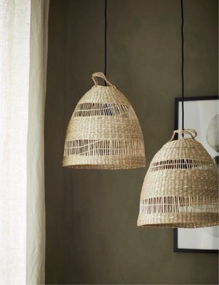 Pantalla lámpara IKEA TORARED bambú natural