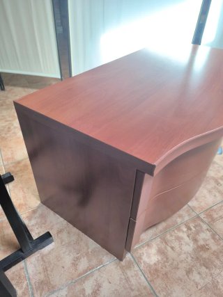 Mueble salón TV madera con 2 cajones