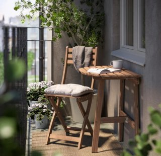 Conjunto Terraza Madera Plegable