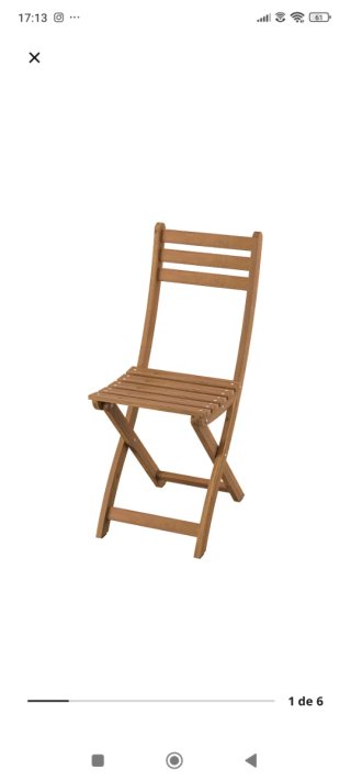 Conjunto Terraza Madera Plegable
