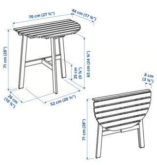 Conjunto Terraza Madera Plegable