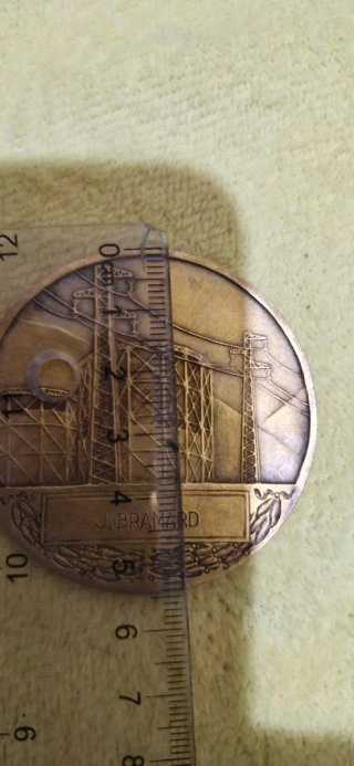 Medalla Antigua EDF GDF Henri Dropsy