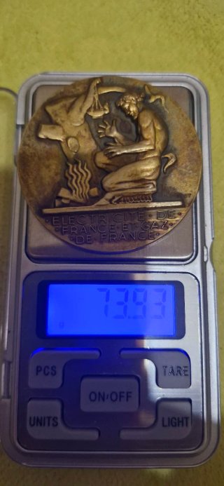 Medalla Antigua EDF GDF Henri Dropsy