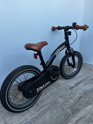 Bicicleta Deryan 3 en 1 para niños Incluye ruedine