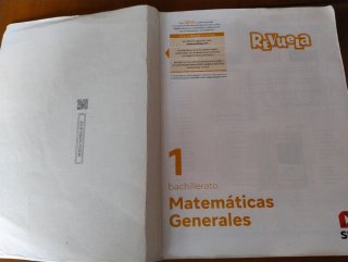 Matemáticas generales 1 bachillerato Revuela