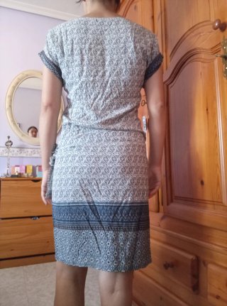Vestido corto verano estampado S