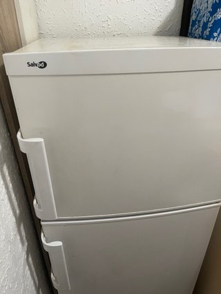 Nevera blanca con congelador