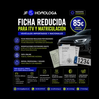 FICHA REDUCIDA/CoC PARA ITV Y MATRICULACIÓN