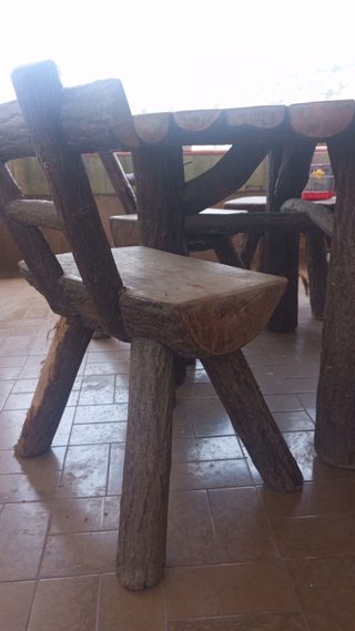 Mesa y Sillas Madera Maciza Exterior