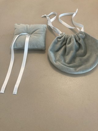 Cojín Alianzas y Bolsa Arras Boda