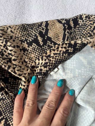 Falda larga estampado serpiente