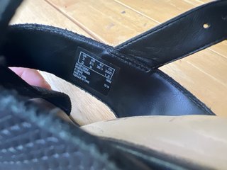 Sandalias Clarks Piel y Tela Negras Talla 35