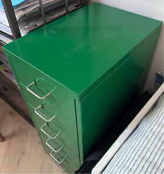 Cajonera metálica verde
