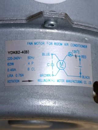 Motor YDK62-4(B) Aire Acondicionado
