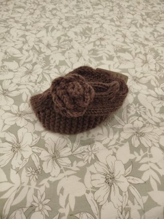 Turbante de pelo CHIMA marrón