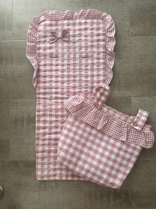 Colchoneta y talega Vichi rosa