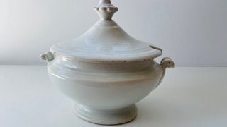 2 Soperas de Loza Blanca