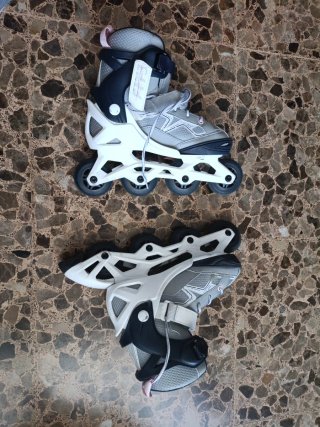 Pack completo Patines Línea Oxelo. Talla 35 a 38.