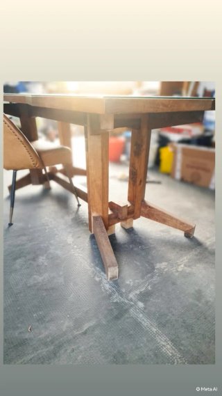 Tavolo vintage anni 50 in legno