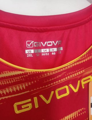 Maglietta Givova Uomo Rossa XXL Nuova