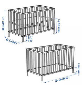 Cuna Ikea 60x120 cm Madera Clara