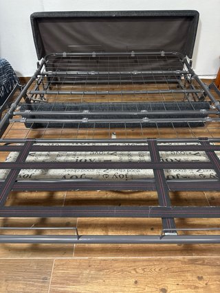 Sofá Cama Gris y Beige