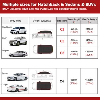 Funda Coche Exterior Impermeable (hasta 440 cm)