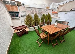 Conjunto Mesa y Sillas Jardín Madera