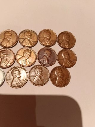 Lote 16 Monedas Penny Trigo