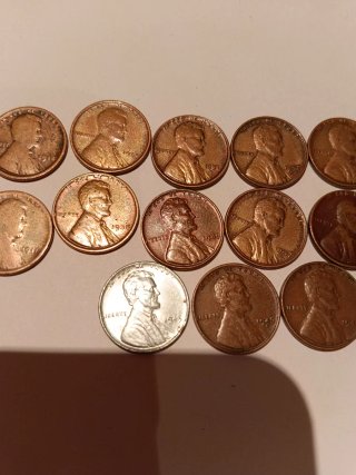 Lote 16 Monedas Penny Trigo