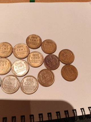 Lote 16 Monedas Penny Trigo