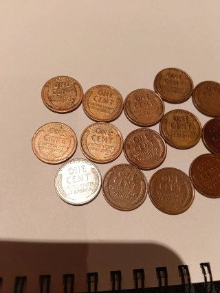Lote 16 Monedas Penny Trigo