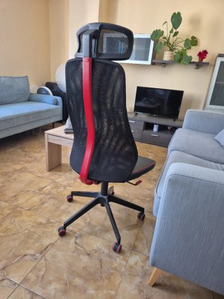 Silla de Oficina Ikea Matchspel Negra/Roja