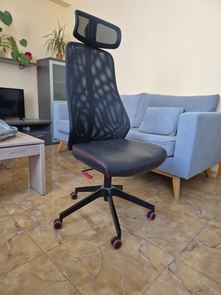 Silla de Oficina Ikea Matchspel Negra/Roja