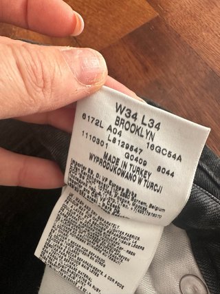 Jeans Lee neri uomo