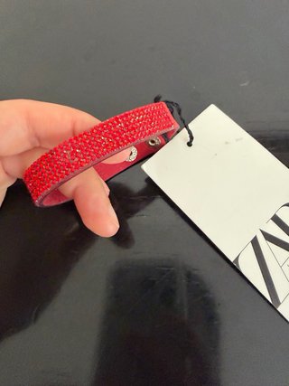 Bracciale Zara con strass rossi