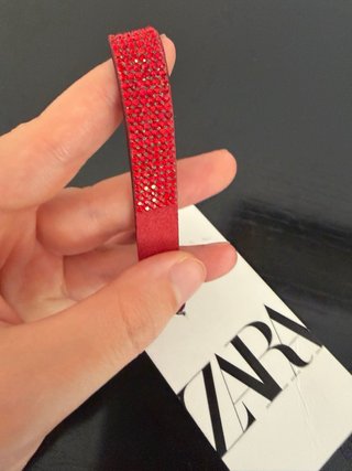 Bracciale Zara con strass rossi