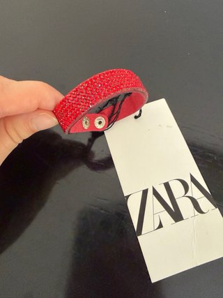 Bracciale Zara con strass rossi