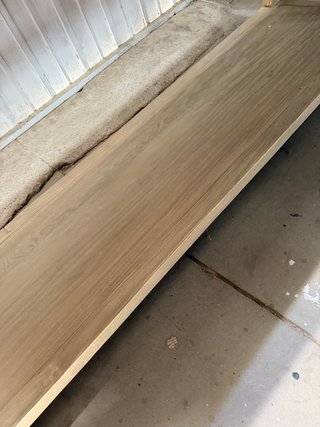 Consola de madera maciza nueva