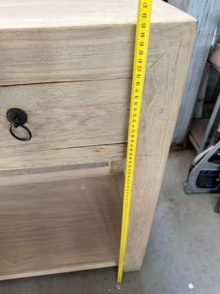 Consola de madera maciza nueva