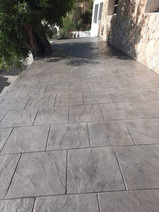 Hormigon impreso, fratasado y mantenimiento