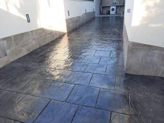 Hormigon impreso, fratasado y mantenimiento