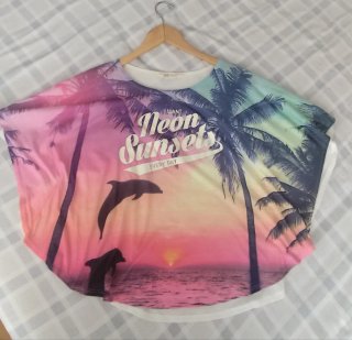 Camiseta murciélago H&M 13-14 años